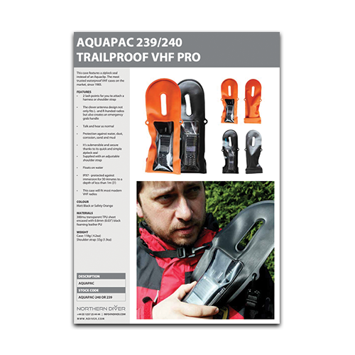 Aquapac 239/240 Tailproof Datasheet