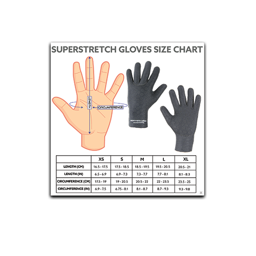 Superstretch Gloves Size Chart