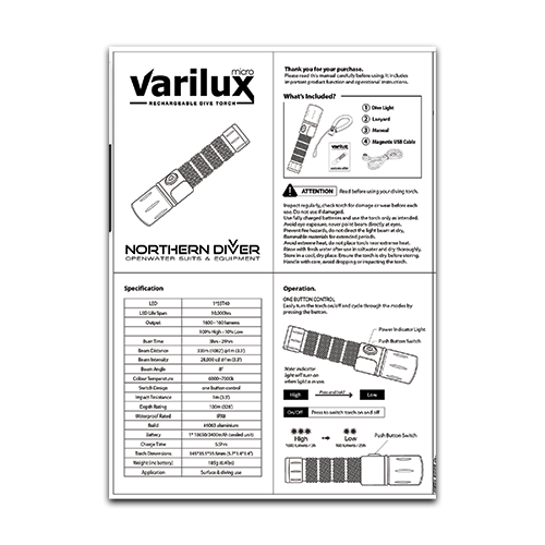 Varilux Micro User Manual