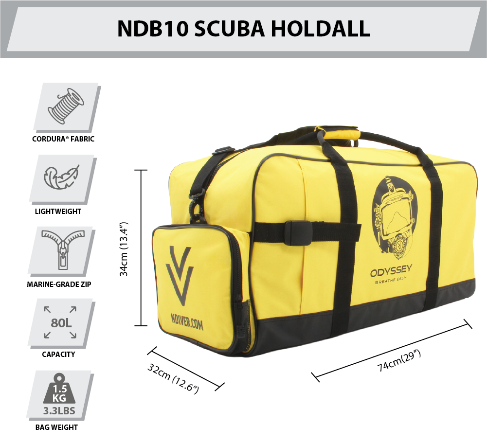 NDB10 Holdall dimensions & features
