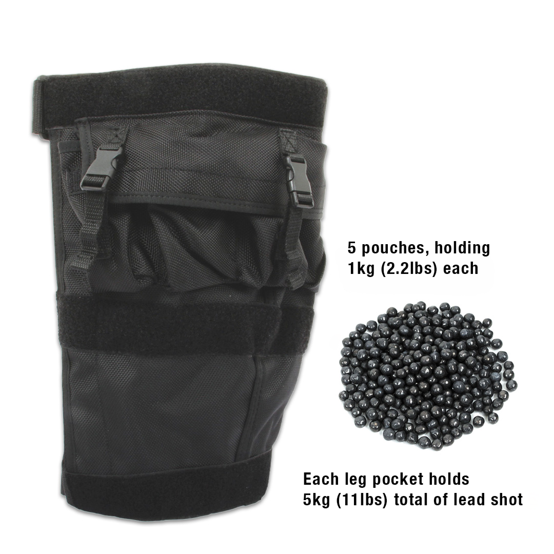 5 pouches, each pouch holds 1kg (2.2lbs)
